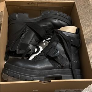 UGG Black Ashton Lace-Up Boots